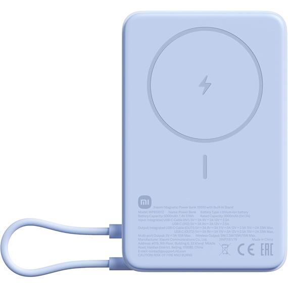 Xiaomi Magnetic Powerbank 10000 mAh 33W con Soporte Integrado Blue (BHR08PCGL)