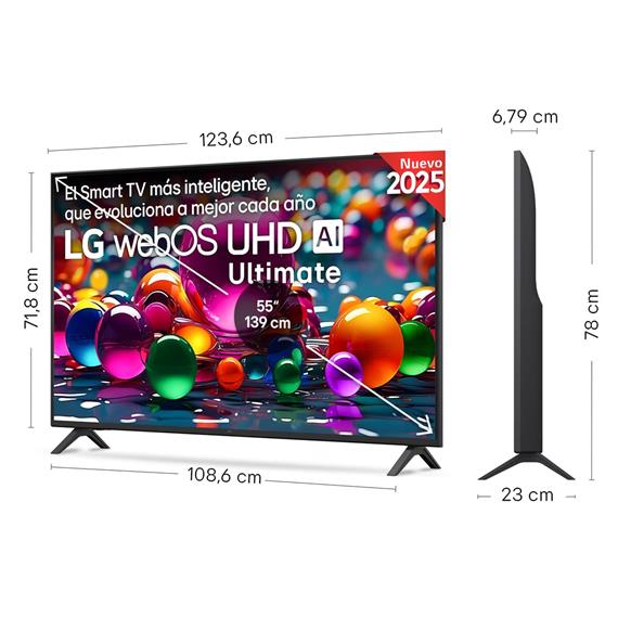 Televisor 55" LG 55UA73003LA 4K UHD AI SMART TV WEB OS