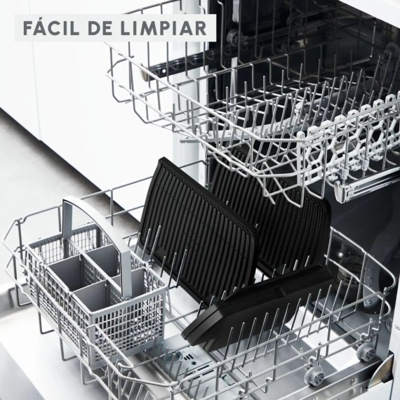 Moulinex GI717810 OptiGrill+, Parrilla Grill inteligente, 2100 W, 6 programas