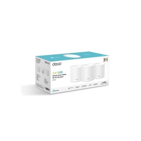 TP-Link Deco X10 Sistema Deco Wi-Fi 6 Mesh AI AX1500 Doble Banda Blanco Pack 3 Unidades