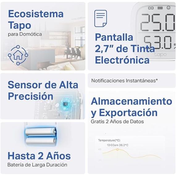 TP-Link Tapo T315 Monitor de Temperatura y Humedad Inteligente