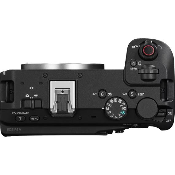 Canon EOS R6 V Cámara Mirrorless Compacta Full Frame Vídeo 7K Raw Cuerpo