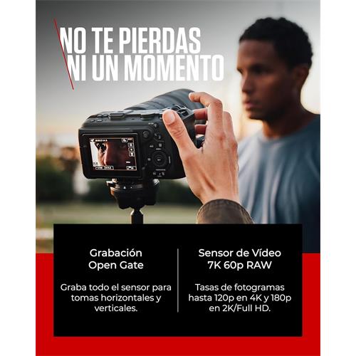 Canon EOS R6 V Cámara Mirrorless Compacta Full Frame Vídeo 7K Raw Cuerpo