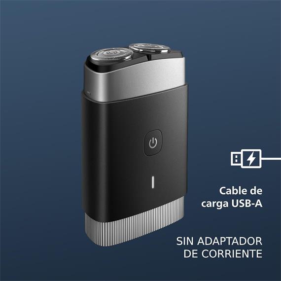Philips PQ888/06 Afeitadora Compacta de Viaje Recargable, ConfortCut