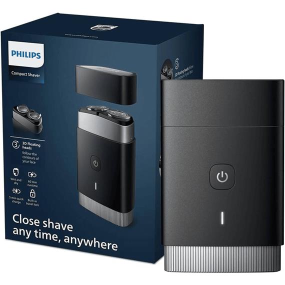 Philips PQ888/06 Afeitadora Compacta de Viaje Recargable, ConfortCut