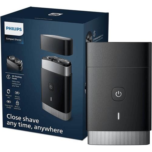 Philips PQ888/06 Afeitadora Compacta de Viaje Recargable, ConfortCut