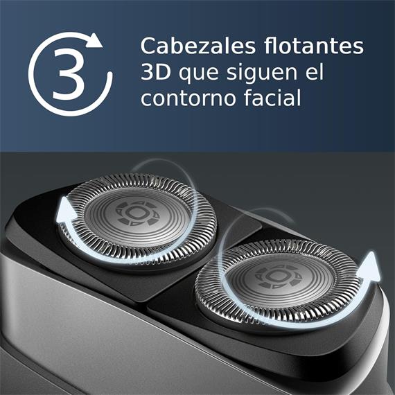 Philips PQ888/06 Afeitadora Compacta de Viaje Recargable, ConfortCut