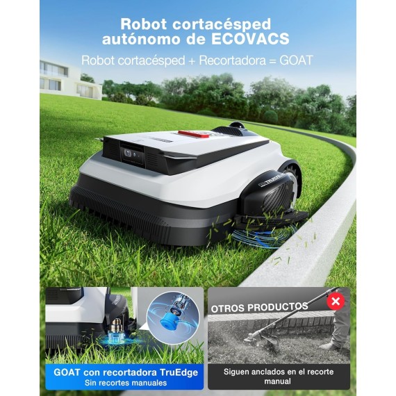Ecovacs Goat A1600 Lidar Pro Robot Cortacésped para 1.600m2 con IA