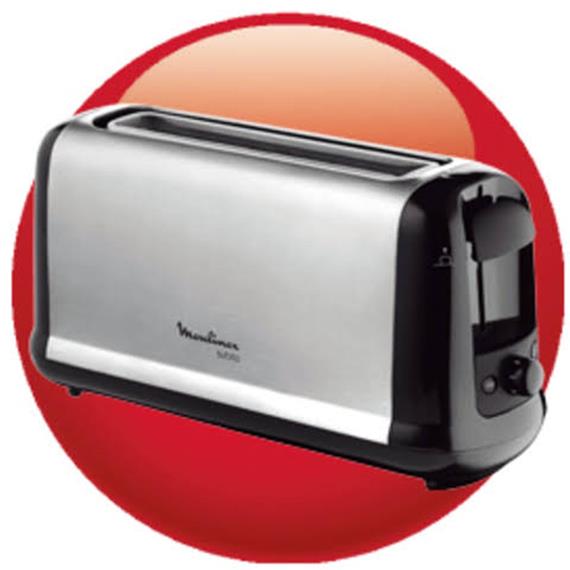 Moulinex LS260800 Súbito 3 Tostadora 1 Ranura Larga Inox