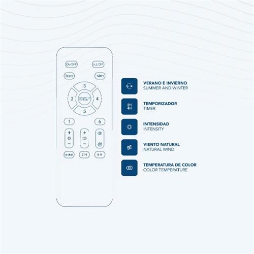 Daewoo DW5010 Ventilador de Techo 30W led Aspas Retráctiles Blanco