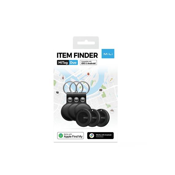 Mili MiTag Duo Item Finder Rastreador iOS y Android Con llavero (Pack 3)