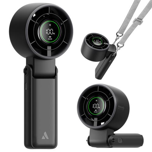 Aecooly PB02-A Ventilador de Mano Plegable Negro