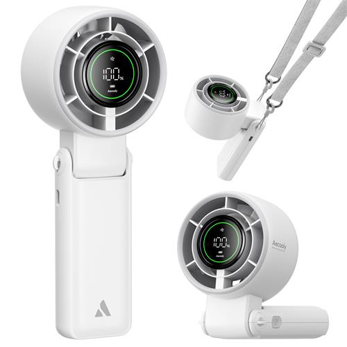 Aecooly PB02-A Ventilador de Mano Plegable Blanco