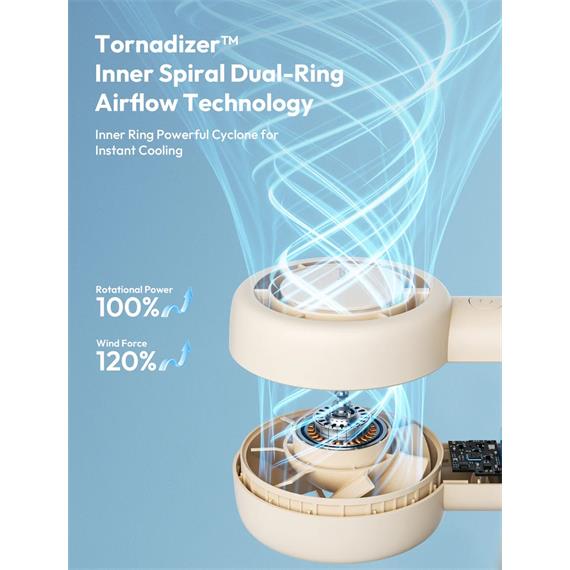 Aecooly PB01 Mini Ventilador de Mano Beige
