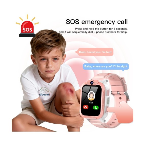 Blackview Z40 Pro Kids Smartwatch para Niños con 4G y GPS Rosa