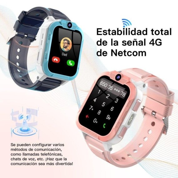 Blackview Z40 Pro Kids Smartwatch para Niños con 4G y GPS Rosa