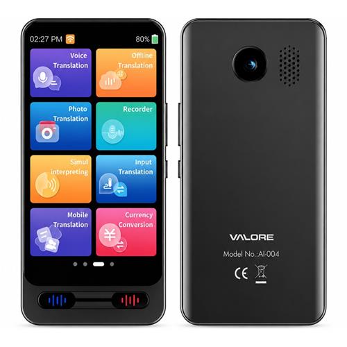 Valore Echo Traductor AI con Pantalla 4.2", Cámara, 142 Idiomas y Chat GPT (AI004)