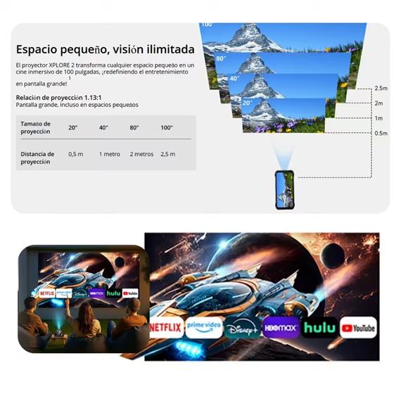 Blackview Xplore 2 5G Projector 6.73" 12GB 256GB Con Proyector Integrado