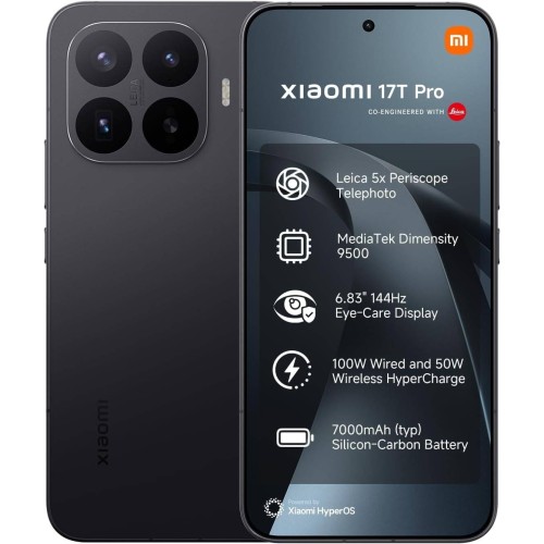 Xiaomi 17T Pro 5G 6.832 12GB 512GB 50Mpx 100W Negro