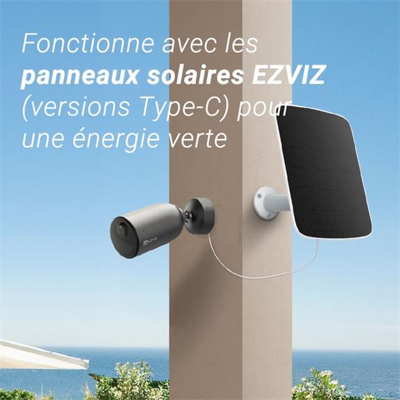 Ezviz EB3 4G Cámara de Vigilancia de Exterior 2K con Bateria y AOV