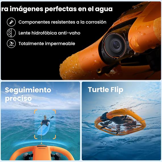 HOVERAir AQUA Combo Dron Aquático con Cámara 4K y seguimiento por IA