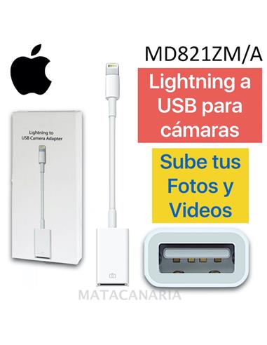 APPLE MD821ZM/A LIGHTNING A USB CAMERA ADAPTER