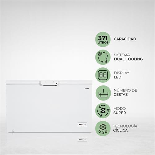 Svan SCH4001EDC Congelador Horizontal 371L 85cm Clase E