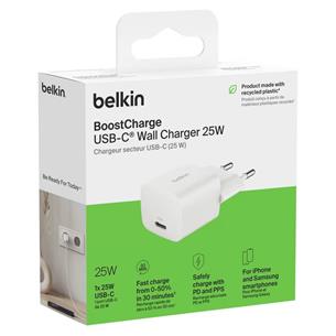 Belkin Cargador Carga Rápida USB-C 25W Blanco (WCA012KQWH)