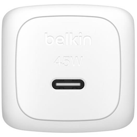 Belkin Cargador Carga Rápida 45W + Cable USB-C to USB-C 1 Metro Blanco (WCA013KQ1MWH-B6)