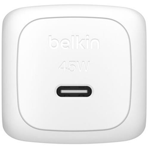 Belkin Cargador Carga Rápida 45W + Cable USB-C to USB-C 1 Metro Blanco (WCA013KQ1MWH-B6)
