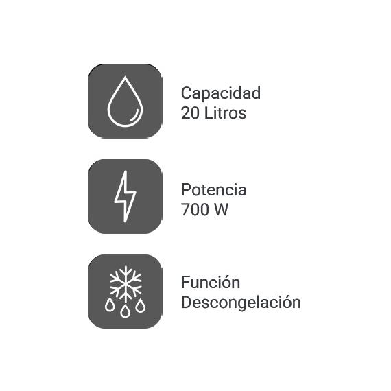Svan SMW2701 Microondas 20L 700W Blanco