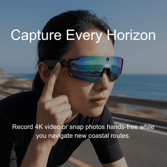 Bomanlon BS-01 Gafas Deportivas con Cámara 4K, Bluetooth y Traducción por IA