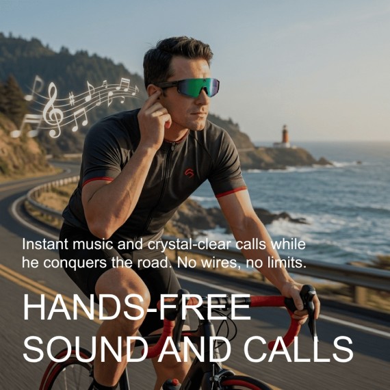 Bomanlon BS-01 Gafas Deportivas con Cámara 4K, Bluetooth y Traducción por IA