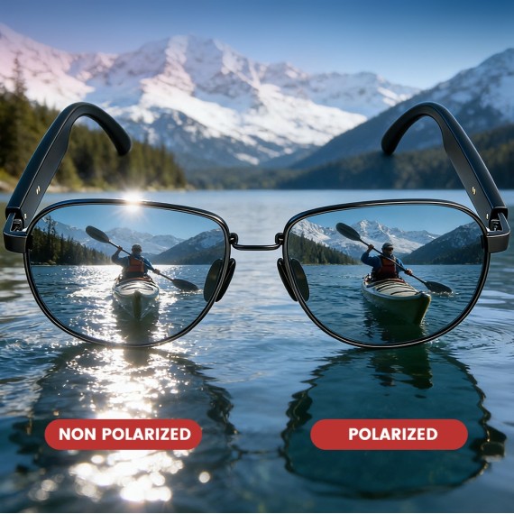 Bomanlon BL-02 Gafas de Sol con Bluetooth para Audio y Llamadas