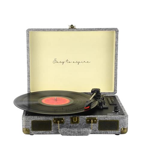 Prixton VC400 Tocadiscos Maletín con Grabación a USB, y Salids Aux y RCA Fabric