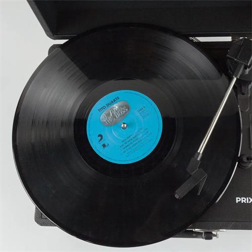 Prixton VC400 Tocadiscos Maletín con Grabación a USB, y Salids Aux y RCA Negro