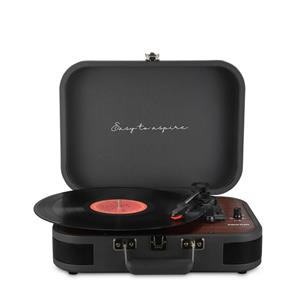 Prixton VC600 Tocadiscos con Grabación a USB, Radio FM y Salidas AUX y RCA Gris