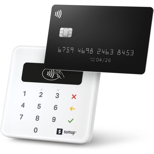 Sumup Air Lector de Tarjetas de Crédito Portátil Bluetooth para Chip y Pin