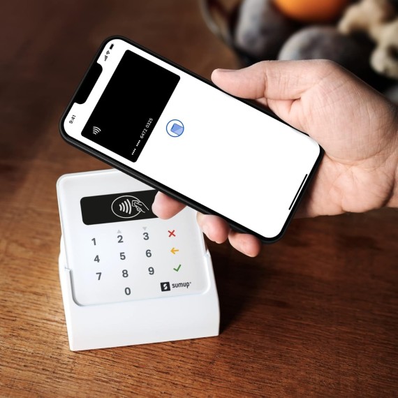 Sumup Air Lector de Tarjetas de Crédito Portátil Bluetooth para Chip y Pin