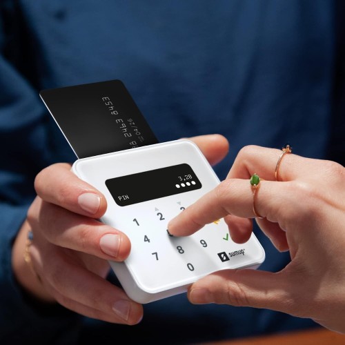 Sumup Air Lector de Tarjetas de Crédito Portátil Bluetooth para Chip y Pin