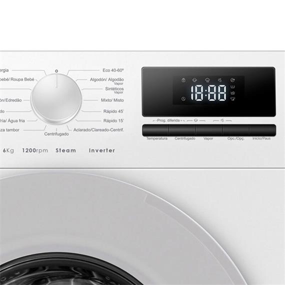Edesa EWF-6200WH Lavadora 6Kg 1200 r.p.m Display EF.A