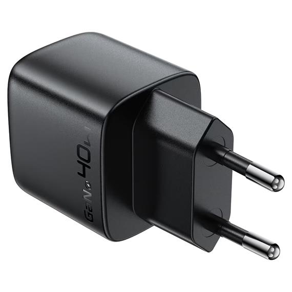 Cargador USB-C Acefast A135 PD40W GaN con Display Digital Negro