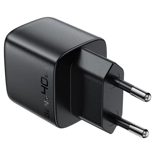 Cargador USB-C Acefast A135 PD40W GaN con Display Digital Negro