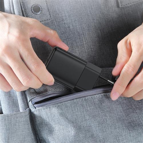 Cargador USB-C Acefast A134 PD67W Mini GaN Negro