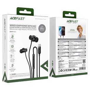 Acefast L10 Auriculares de Silicona con Cable USB-C Negro