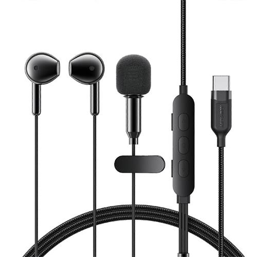 Acefast L12 Auriculares con Microfono Lavalier y conexión USB-C