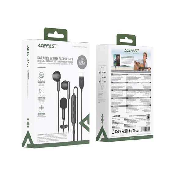 Acefast L12 Auriculares con Microfono Lavalier y conexión USB-C
