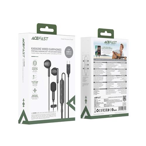 Acefast L12 Auriculares con Microfono Lavalier y conexión USB-C