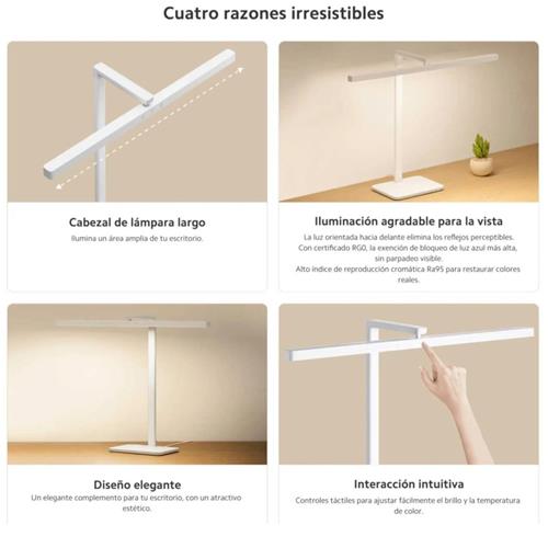 Xiaomi Led Desk Lamp 2 Lámpara de Escritorio 10W Blanca (BHR9186L)