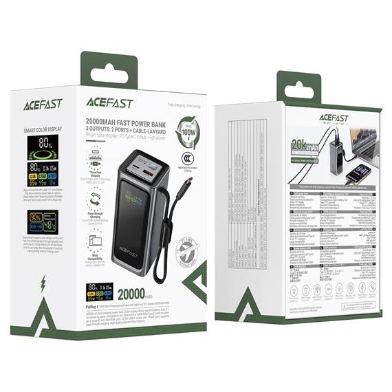 Acefast M33 Powerbank 20.000mAh PD100W Para Móviles y Portátiles